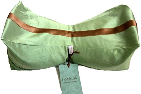 Neck Pillow By Holistic Silk - Ergonomic, Soft, Relaxing | Massage Your Neck - Therapeutic Seed Blend, Lavender Filling, Luxury Unique models, Silk
