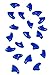 Purrdy Paws 40 Pack Soft Nail Caps for Cat Claws Blue Kitten