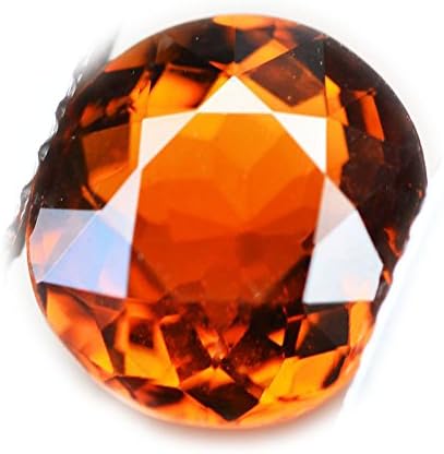 1.61ct Natural Round Unheated Orange Tourmaline Brazil #W