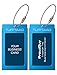 Luggage Tags Business Card Holder by TUFFTAAG - Durable Travel ID Bag Tag in Multiple Color Options, Perfect for Suitcases, Backpacks, and Carry-Ons, Easy Identification, Secure and Stylish