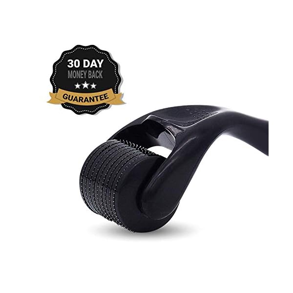 KING-LEONIDAS-03mm-Titanium-Derma-Roller-for-Beard-Growth-Microneedle-Roller-also-for-Fine-Lines-Enlarged-Pores-Skin-Discolouration-Increased-CreamSerum-Absorption-Includes-Travel-Case KING LEONIDAS Derma Roller | 0.3MM Titanium Needles | Beard Roller for Hair and Beard Growth | Derma Roller Hair Growth…