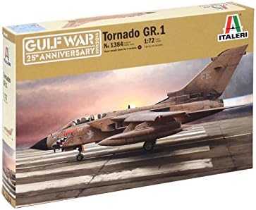 ITALERI 1384 TORNADO GR1 Model KIT, Clear,Gray,White,Green,Silver, brown, 232mm length