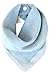 kishu baby Organic Bandana Bib Reversible, Blue, One Size