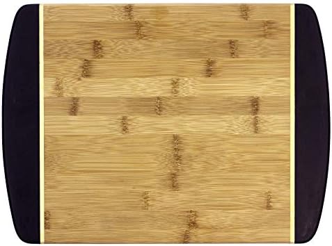 Totally Bamboo Java Two-Tone Bamboo Serving and Cutting, 15" x 11" Serving & Cutting Board