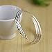925 Sterling Silver Stackable Bangle Bracelets for Women | Dainty Carved Bangles