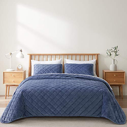 VEEYOO Quilt Set Queen Size Bedspread Unique Geometric Pattern