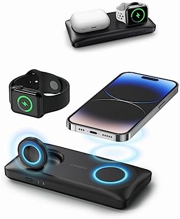 VEGER Magnetic Wireless Power Bank for Apple Watch Charger,3 in