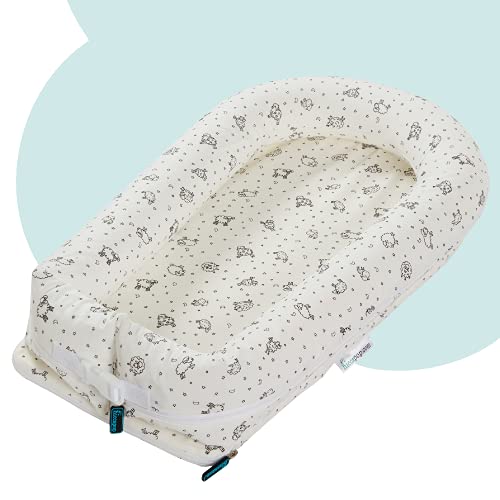 hiccapop Daydreamer Inflatable Portable Baby Lounger for Newborn Baby