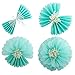 Fonder Mols Paper Hats Party Crown Headband for Kids Birthday Girls Boys Baby Shower Party Decorations Supplies Multicoloured(12pcs,Fish Tail Shaped)