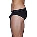 C-IN2 Men's Core Lo No Show Profile Brief,Black,Small