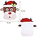 JOYIN Christmas Santa and Reindeer Christmas Dining Chair Slip Covers Decorations Ornaments Set for Xmas Indoor Décor, Party Favor Supplies, Restaurant Holiday Festival Party Decor