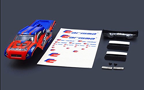 GT24TR Painted and Decorated Truggy Body ( Red / Blue) 15688