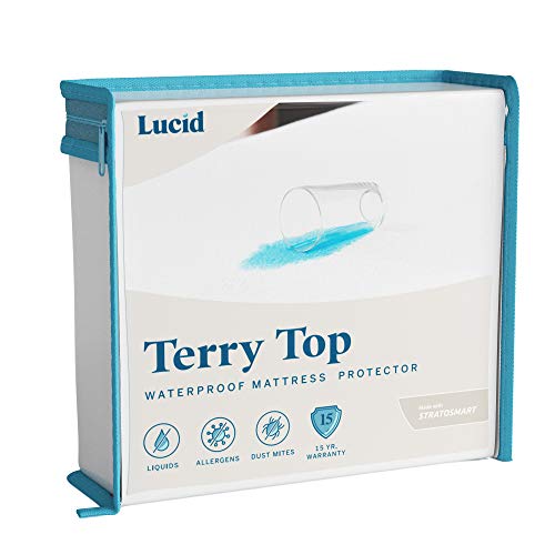 LUCID Premium Hypoallergenic 100 Waterproof Mattress Protector