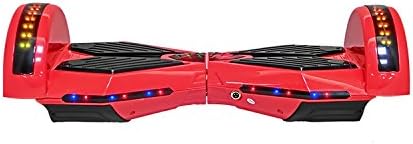 ABS shell of 8 inch size hoverboard red color with running light