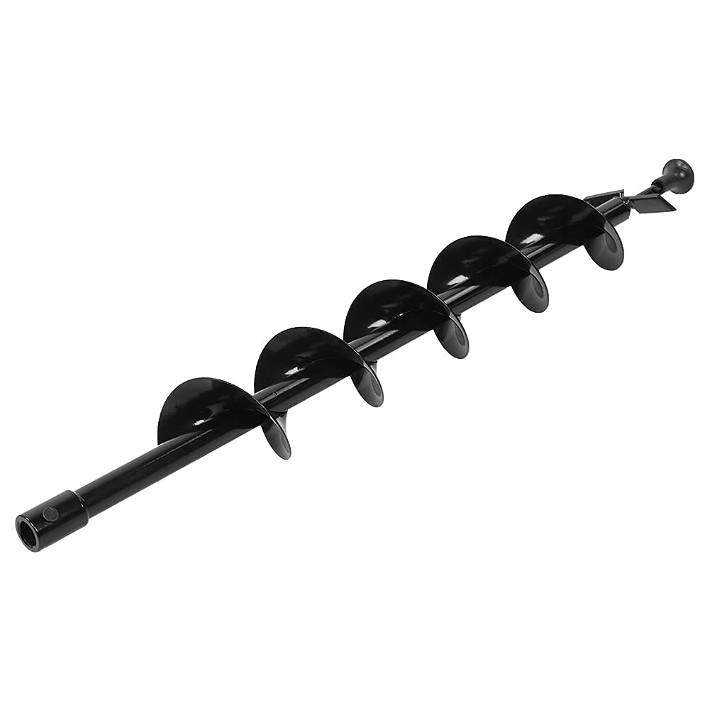 Earth Auger Drill Bit Garden Planting Post Hole Digger Ground Borer 100x800mm Single Blade for Garden DIY Projects Post Hole Digger