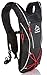 SunShack Hydration Backpack with 2L Water Bladder - Lightweight and Compact Pack for All Terrain Running, Cycling, Hiking and Camping, Black