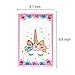 Unicorn Party Supplies,40 Pack Unicorn Plastic Party Bags & Unicorn Plastic Tablecloth Set,Unicorn Goodies Gift Treat Bags for Candy,Kids Birthday,Party Favors Unicorn Table Cover for Baby Shower
