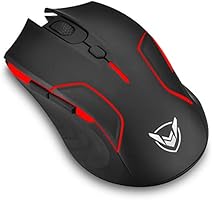 PICTEK Gaming Mouse Wireless, Customizable RGB Backlight Mouse with 6 Programmable Buttons, 220 Hours Battery Life, 1Ms...