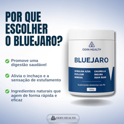Bluejaro pó com Ingredientes Naturais Sensação de Leveza e Conforto Kit C/ 6