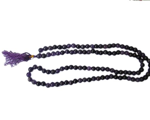 Amethyst 8 mm Jap Mala with 108 Beads