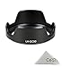 CEARI Dedicated Petal Replacement LH-DC90 Bayonet Lens Hood for Canon PowerShot SX60 HS Digital Camera + CEARI Microfiber Clean Cloth
