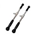 yuhqc Lat Cable Machine Attachment Curl Pulldown Barbell Revolving Bar, Multi-Exerciser Cable Attachment, Solid Steel Tricep Press Down Bar with Rubber Handgrips & Revolving Hanger(20 Inch)