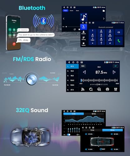 4G+64G Android Car Radio for Mercedes Benz ML GL W164 ML350 ML500 GL320 X164 ML280 GL350 9 Inch Carplay Wireless Radio with ndroid Auto Navi GPS Mirror Link Bluetooth WiFi/FM/RDS/EQ/SWC/USB