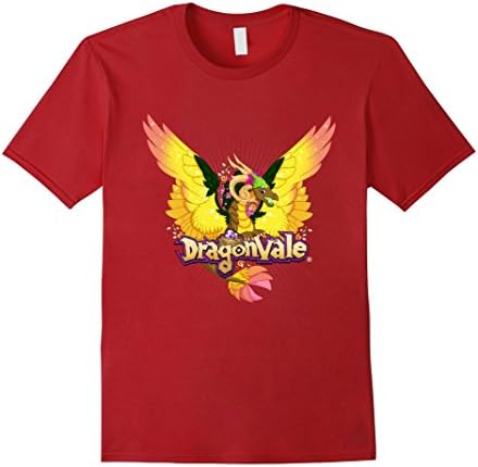 Mens DragonVale: Gaia, the Legendary Nest Dragon T-Shirt Large Cranberry