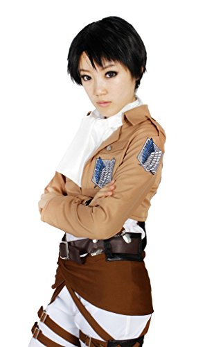 MILICA BOOKS Attack on Titan Survey Corps Captain Levi Cosplay Costume-Size M - Image 2