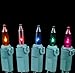 Novelty Lights 140 Light Chasing Patio Party Christmas Mini Light Set, Multi, Green Wire, 46.5' Long