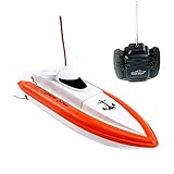 Rabing F1 High Speed RC Boat Remote Control Electric Boat-Orange (Only Works In Water)