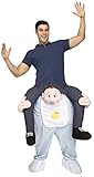 Fun World Men's Carry Me Baby Adult Costume, Multi, Standard