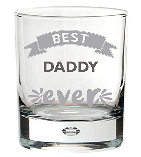 Chris Bag Of Goodies Best Daddy Ever Engraved Tumbler Whiskey Whisky Glass Novelty Keepsake for Him