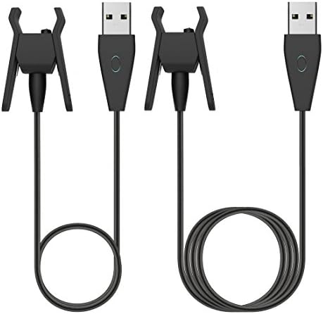 2Pcs Fitbit Alta Charger with Restart Button ( 30cm, 100cm), EveShine Replacement USB Charging Cable Charging Cradle Dock Cable Adapter for Fitbit Alta Smart Fitness Tracker Watch