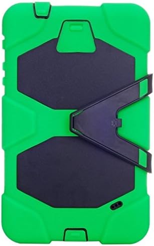 Catherina studio Kickstand Protective Case For galaxy Tab 4 8.0 inch T330 Tablet Defender Armor Series Heavy Duty Military Rugged Impact Resistant Shock-absorbing Hard Silicon Rubber Hybrid Kickstand Case Protective Skin with Built-in Screen Protector for Samsung Galaxy Tab 4 8.0 T330/T331/T335 green