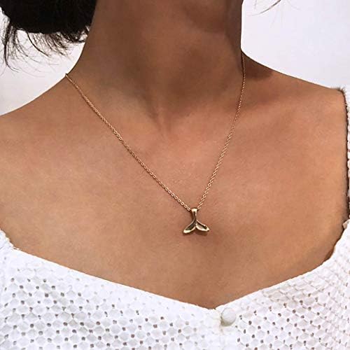 LittleB Fashion Choker Mermaid Tail Pendent Necklace for Women and Girls (Gold)