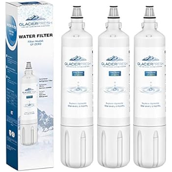 GLACIER FRESH 4204490 Water Filter Cartridge Compatible with Sub-Zero 4204490 Insinkerator F-1000 Replacement Refrigerator Water Filter, 3 Pack