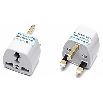 Generic UK type 3 flat blades plug with earthed Universal Travel AC Adapter
