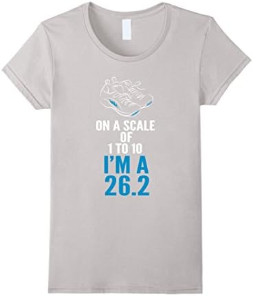 Women's On A Scale Of 1 To 10 Marathon Runner T-Shirt Small Silver