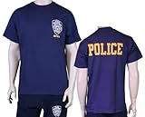NYPD Tee Short Sleeve Police Back Print T-Shirt Navy