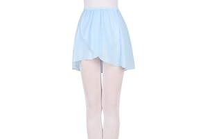 EASTBUDDY Ballet Wrap Skirt Chiffon Dance Skirt with Elastic Waistband for Girls Women