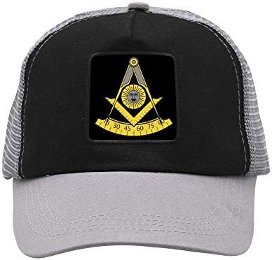 RedRoo Baseball Cap Masonic Square Fashion Snapback Trucker Hat Adjustable Dad Hat for Men & Women
