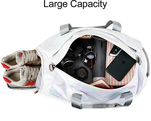 Sport Gym Duffle Travel Bag for Men Women with Shoe Compartment, Wet ...