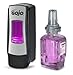 GOJO Antibacterial Plum Foam Handwash, Plum Fragrance, ADX-7Starter Kit, 1 - 700 mL Handwash Refill + 1 - GOJO ADX-7 Chrome/Black Finish Push Style Dispenser - 8712-D1