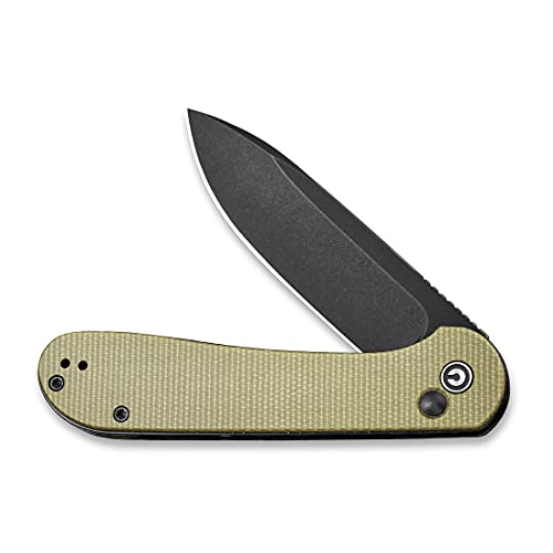 CIVIVI Pocket Folding Knife with 3.47" 14C28N Blade Micarta Handle