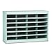 Safco Products E-Z Stor Literature Organizer, 24 Compartment, 9211GRR, Grey Powder Coat Finish, Commercial-Grade Steel Construction, Eco-Friendly