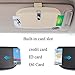 Dualshine Car Sun Visor Glasses Case Holder Clip, Eye Sunglasses Organizer Mount- Apply to All Car Models, Sunglass Clip Holder with Ticket Card Clip for Car Sun Visor,Eye Glasses Storage Box (Black)