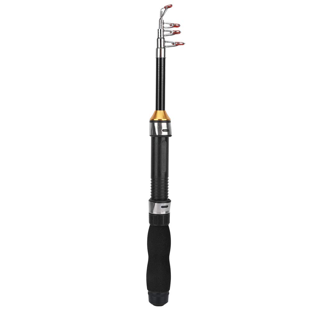 Fishing Pole, Fishing Rod, Mini Fishing Rod, Small Fishing Pole, Retractable Fishing Rod, Outdoor Portable Travel Fishing Rod, Durable and Reliable, for Sea Saltwater Freshwater Fishing