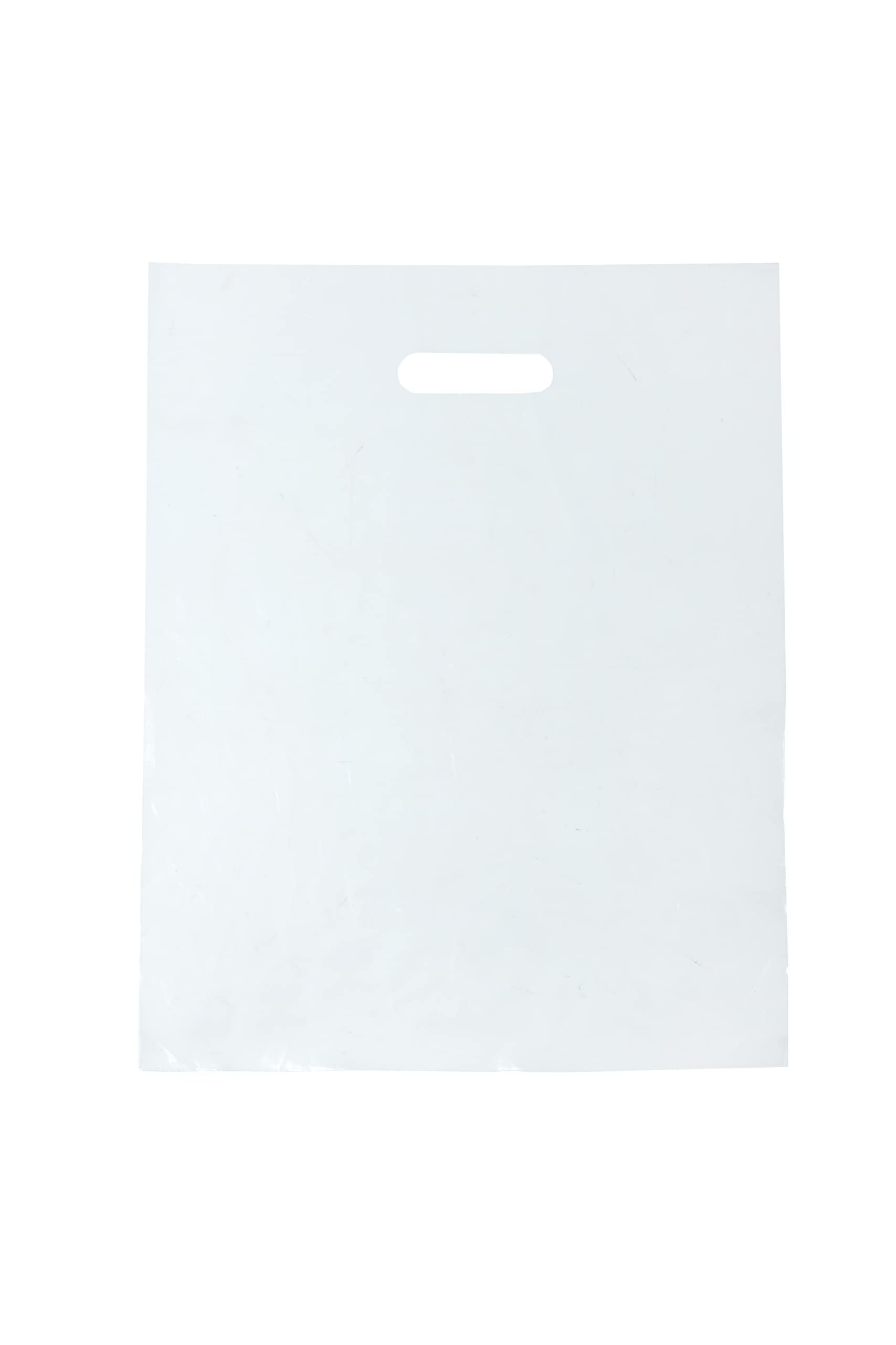 Photo 1 of InfinitePack 500 Pcs Clear Unprinted Merchandise Bags 12"x15" Die Cut Handles Retail Shopping Bags, Reusable Plastic Bags for Clothing, Retails,LDPE Clear Handle Bag (CLEAR 12X15 (Pack of 500))