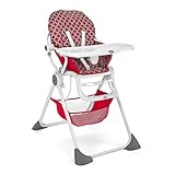Chicco Pocket Lunch - Trona ultraligera, transportable, 5,3 kg, color rojo